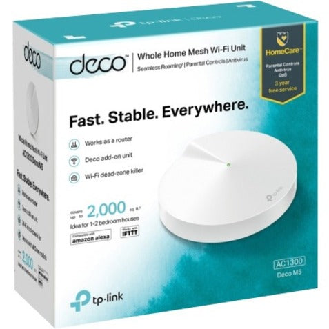 TP-Link Deco M5(1-pack) - AC1300 Whole Home Mesh Wi-Fi Unit