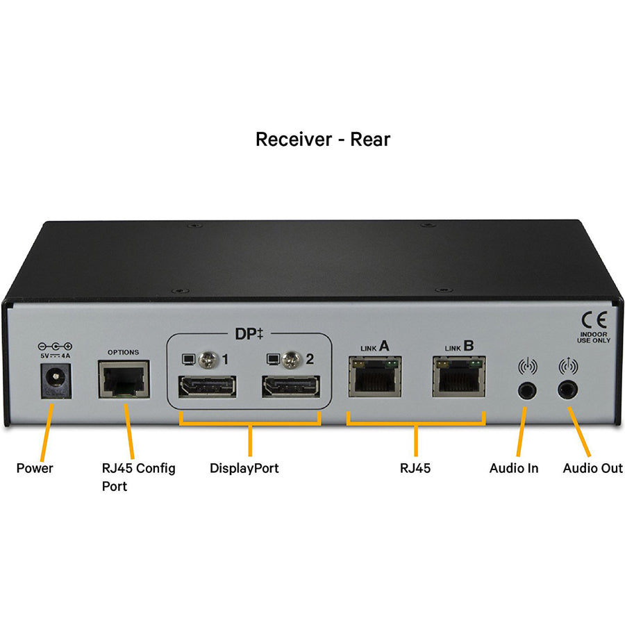 Vertiv Avocent LongView - Dual Monitor, USB, Audio, CATx up to 100m / 330ft