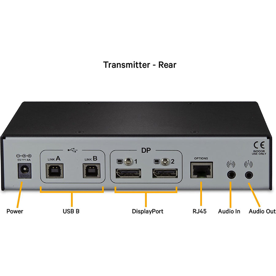 Vertiv Avocent LongView - Dual Monitor, USB, Audio, CATx up to 100m / 330ft