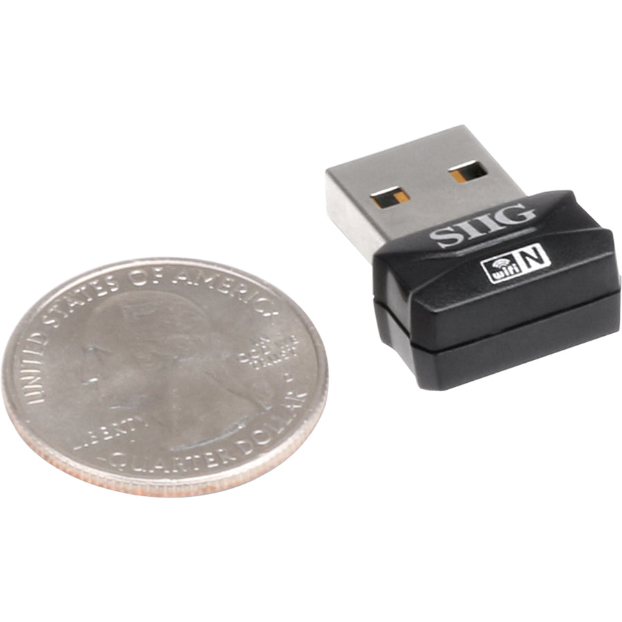 SIIG IEEE 802.11n Wi-Fi Adapter for Desktop Computer/Notebook