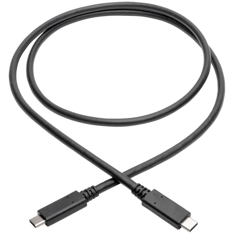 Eaton Tripp Lite Series USB-C Cable (M/M) - USB 3.2, Gen 2 (10 Gbps), 5A (100W) Rating, Thunderbolt 3 Compatible, 3 ft. (0.91 m)