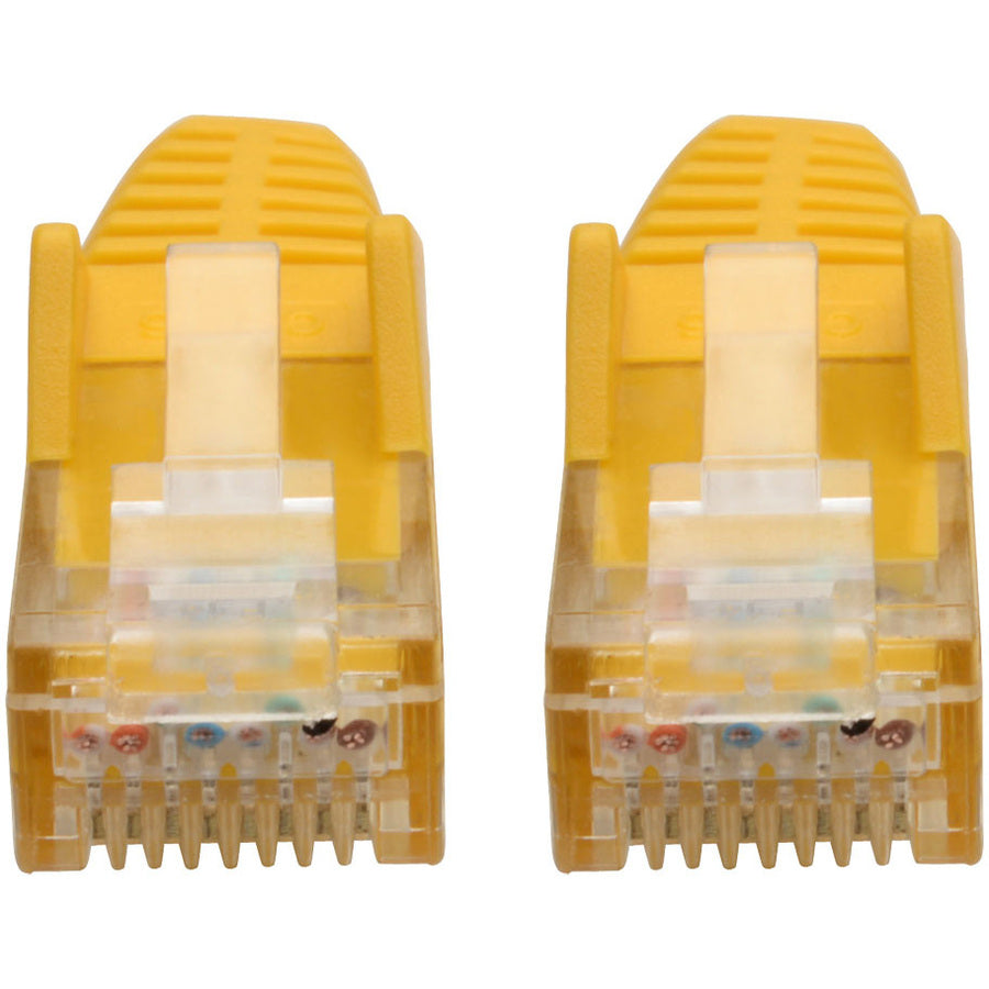 Eaton Tripp Lite Series Cat6 Gigabit Snagless Molded (UTP) Ethernet Cable (RJ45 M/M), PoE, Yellow, 6-in. (15.24 cm)