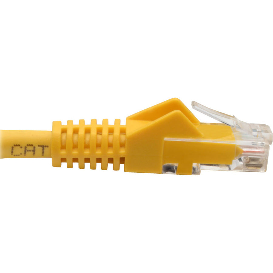 Eaton Tripp Lite Series Cat6 Gigabit Snagless Molded (UTP) Ethernet Cable (RJ45 M/M), PoE, Yellow, 6-in. (15.24 cm)