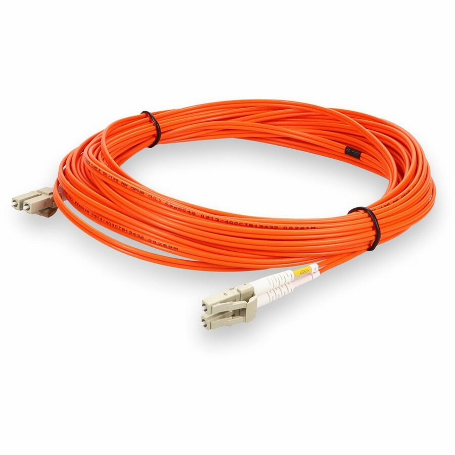 AddOn 1m LC (Male) to LC (Male) Orange OM2 Duplex Fiber OFNR (Riser-Rated) Patch Cable