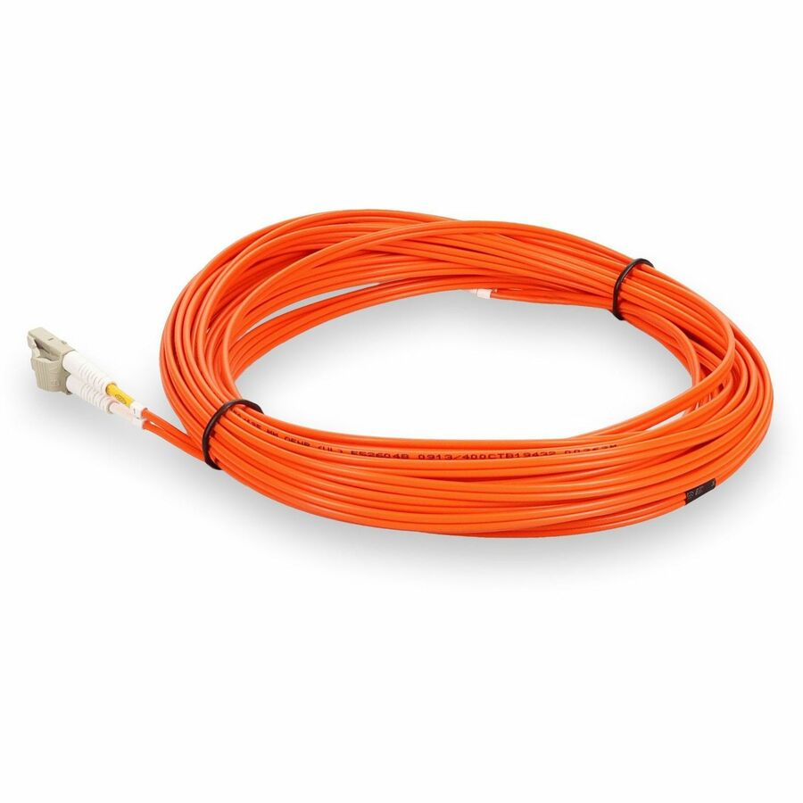 AddOn 1m LC (Male) to LC (Male) Orange OM2 Duplex Fiber OFNR (Riser-Rated) Patch Cable