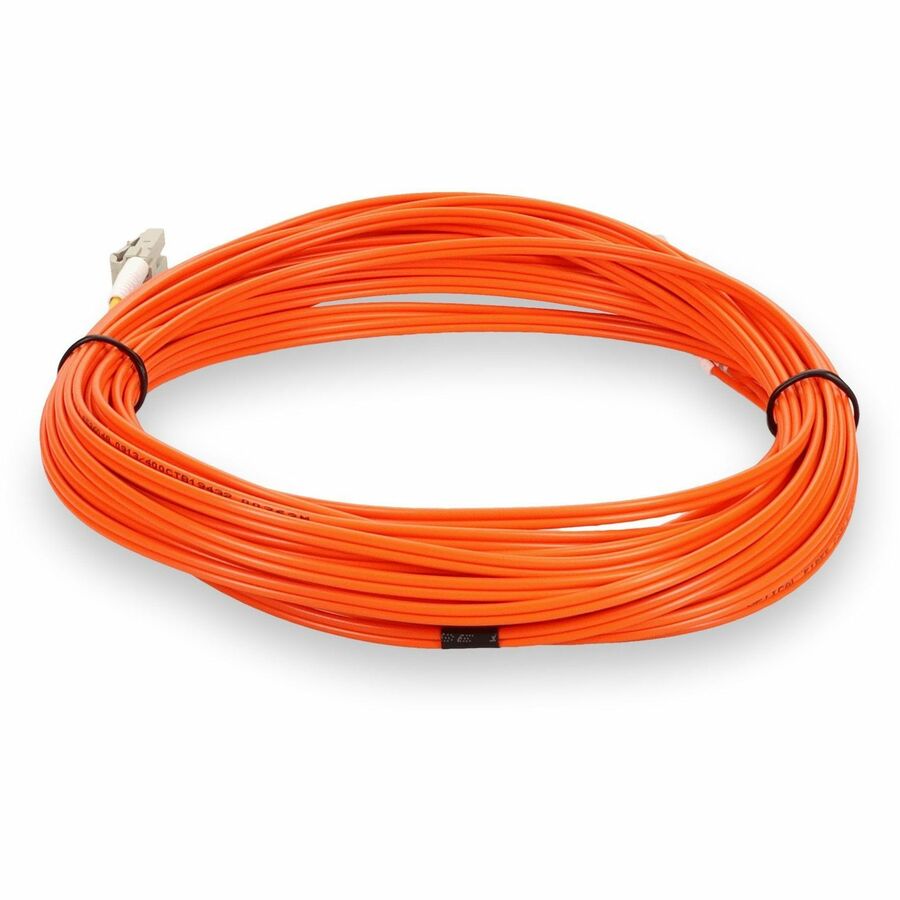 AddOn 1m LC (Male) to LC (Male) Orange OM2 Duplex Fiber OFNR (Riser-Rated) Patch Cable