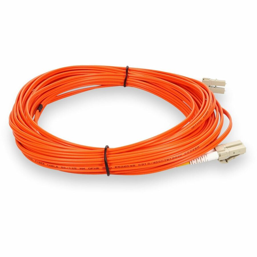 AddOn 1m LC (Male) to LC (Male) Orange OM2 Duplex Fiber OFNR (Riser-Rated) Patch Cable