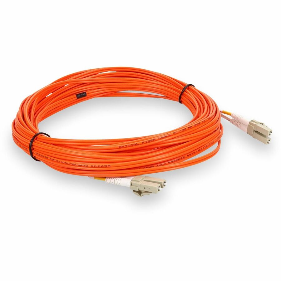 AddOn 1m LC (Male) to LC (Male) Orange OM2 Duplex Fiber OFNR (Riser-Rated) Patch Cable