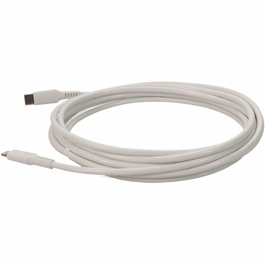 AddOn 5-Pack of 1m USB 3.1 (C) Male to Lightning Male White Cables