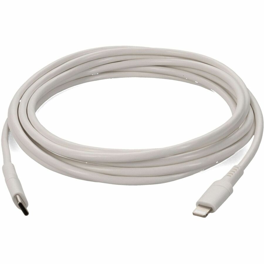 AddOn 5-Pack of 1m USB 3.1 (C) Male to Lightning Male White Cables