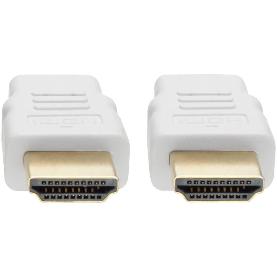 Eaton Tripp Lite Series High-Speed HDMI Cable (M/M) - 4K, Gripping Connectors, White, 10 ft. (3.1 m)