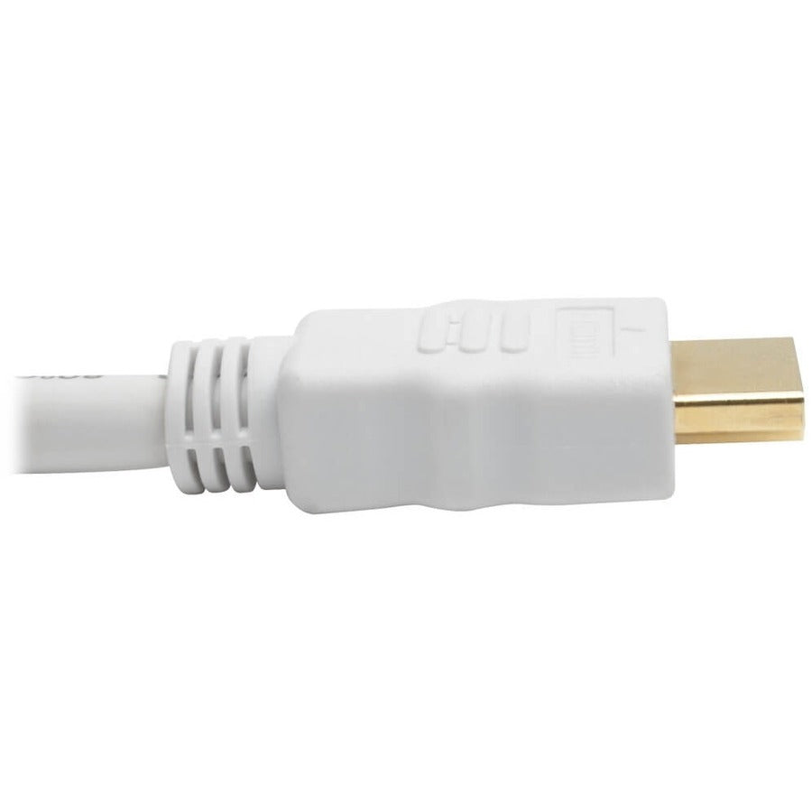 Eaton Tripp Lite Series High-Speed HDMI Cable (M/M) - 4K, Gripping Connectors, White, 10 ft. (3.1 m)