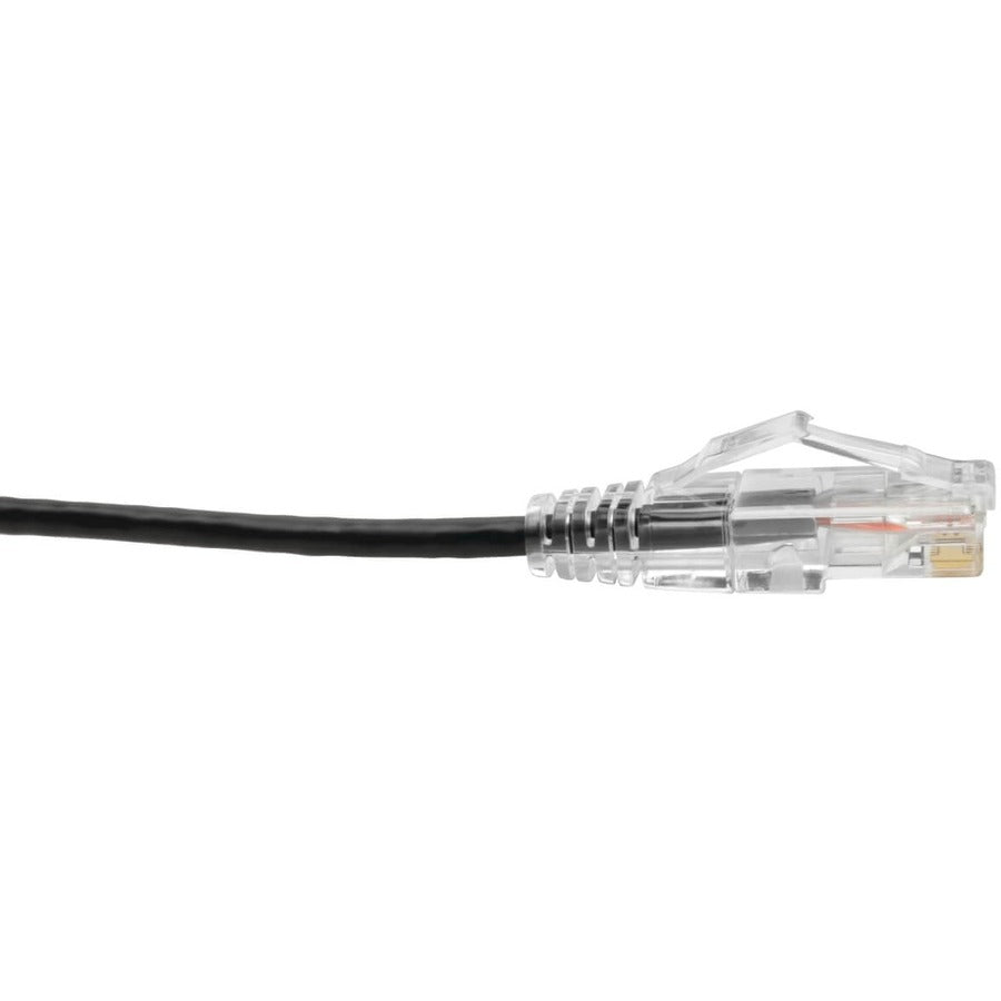 Eaton Tripp Lite Series Cat6 Gigabit Snagless Slim UTP Ethernet Cable (RJ45 M/M), PoE, Black, 15 ft. (4.57 m)