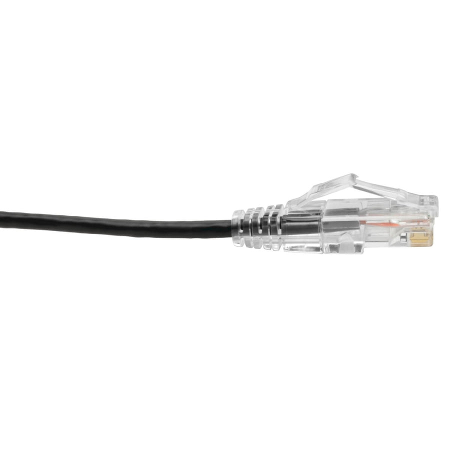 Eaton Tripp Lite Series Cat6 Gigabit Snagless Slim UTP Ethernet Cable (RJ45 M/M), PoE, Black, 15 ft. (4.57 m)