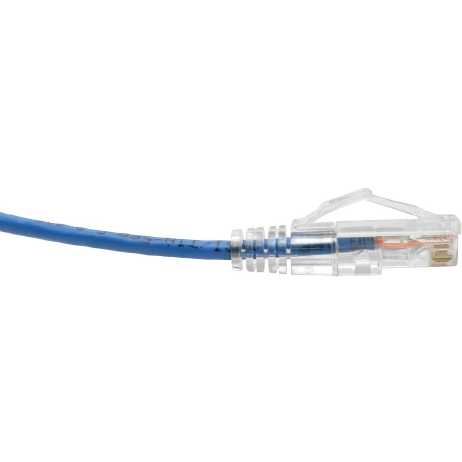 Eaton Tripp Lite Series Cat6 Gigabit Snagless Slim UTP Ethernet Cable (RJ45 M/M), PoE, Blue, 15 ft. (4.57 m)