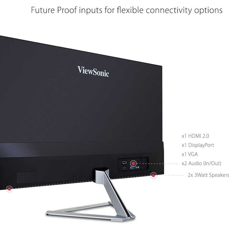 ViewSonic VX2776-SMHD 27 Inch 1080p IPS Monitor with FreeSync, Ultra-Thin Bezels, HDMI and DisplayPort