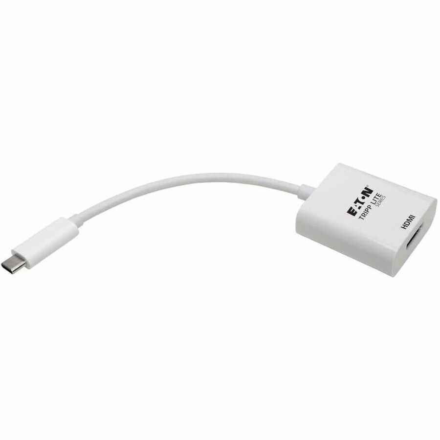 Eaton Tripp Lite Series USB-C to HDMI Adapter (M/F) - 4K 60 Hz, HDCP 2.2, White