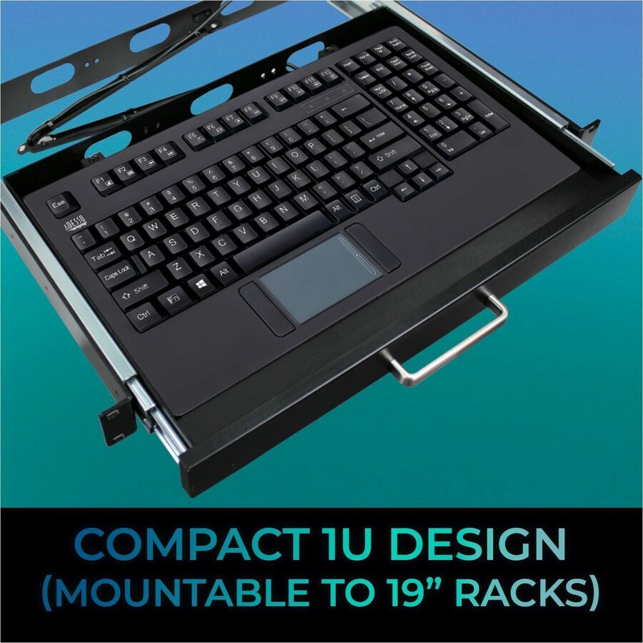 Adesso EasyTouch Rackmount Touchpad Keyboard