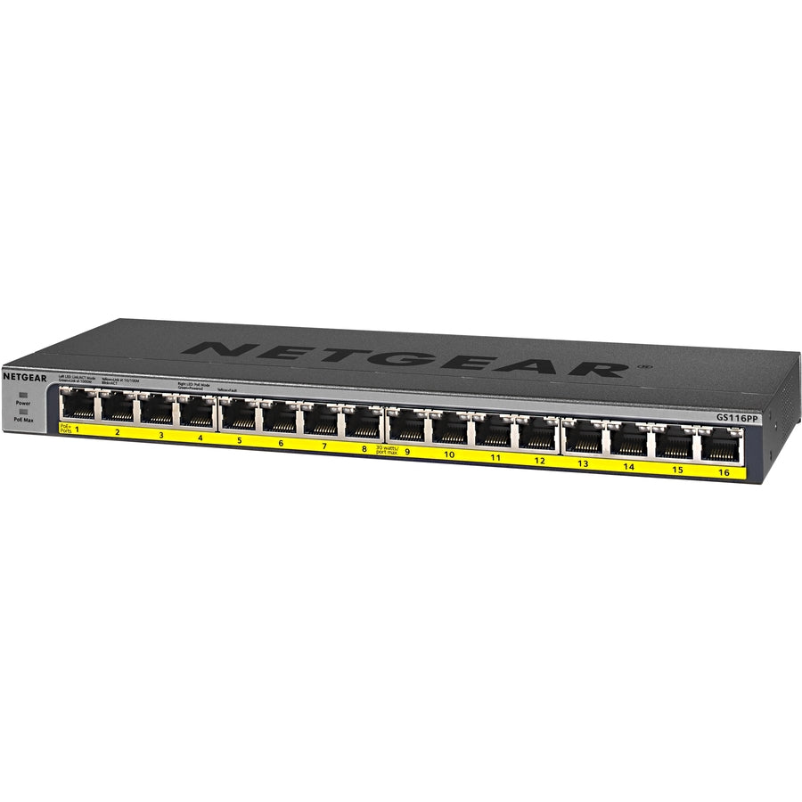 Netgear 16-Port 183W PoE/PoE+ Gigabit Ethernet Unmanaged Switch