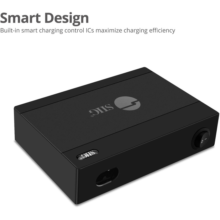 SIIG 60W 10-Port USB Charger