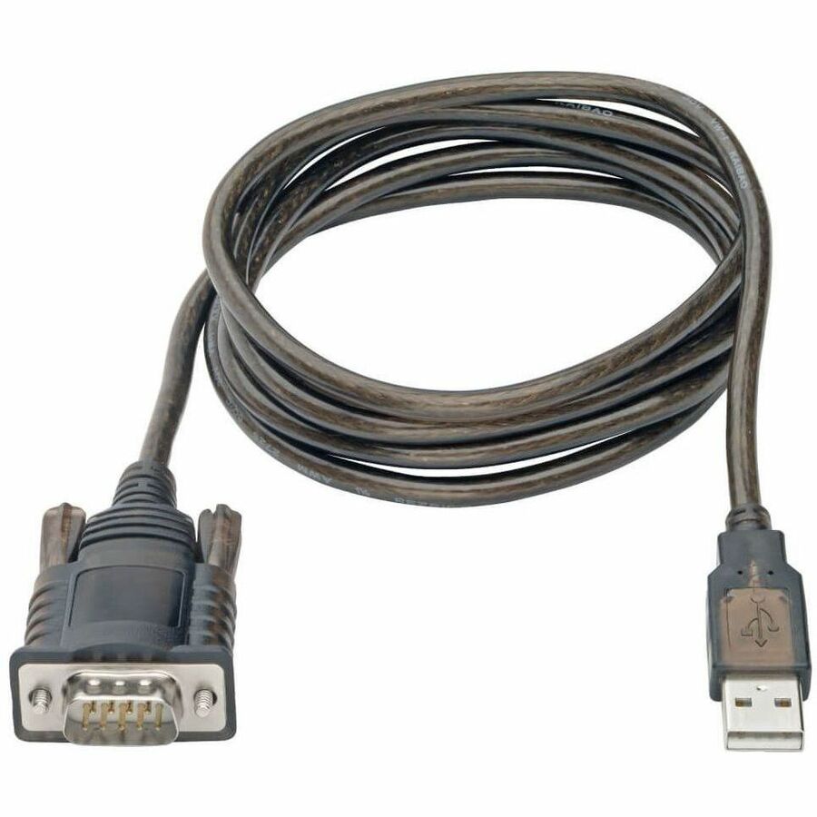 Eaton Tripp Lite Series RS232 to USB Adapter Cable with COM Retention (USB-A to DB9 M/M), FTDI, 5 ft. (1.52 m)