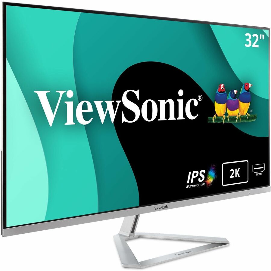 ViewSonic VX3276-2K-MHD 32 Inch Widescreen IPS 1440p Monitor with Ultra-Thin Bezels, HDMI DisplayPort and Mini DisplayPort