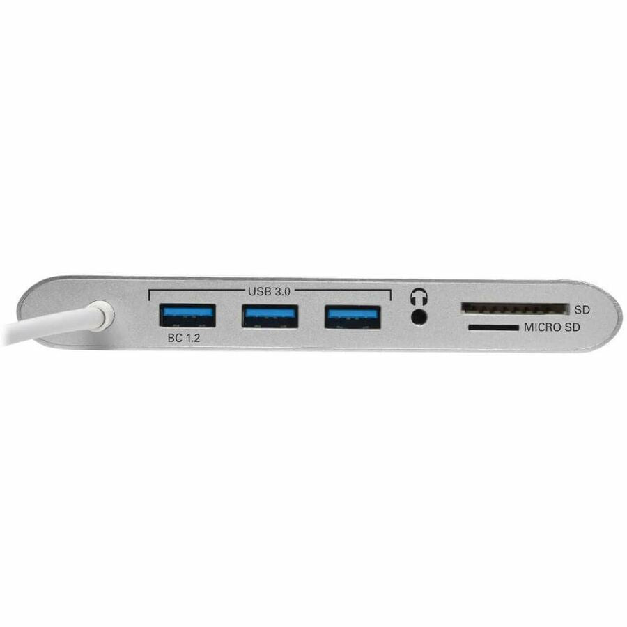 Eaton Tripp Lite Series USB-C Dock, Dual Display - 4K HDMI/mDP, VGA, USB 3.x (5Gbps), USB-A/C Hub, GbE, Memory Card, 100W PD Charging