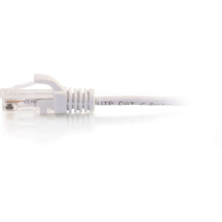 C2G 10ft Cat6 Snagless Unshielded (UTP) Slim Ethernet Cable - Cat6 Network Patch Cable - PoE - White