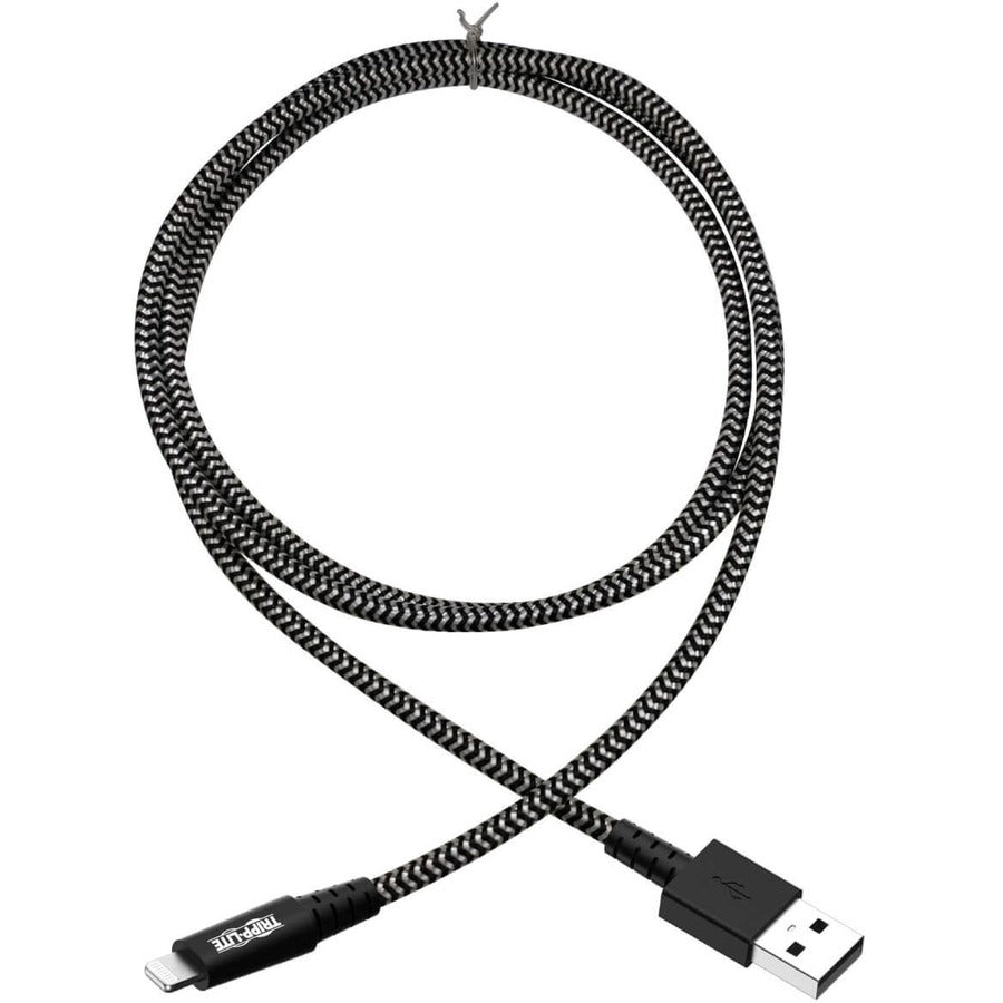 Eaton Tripp Lite Series Heavy-Duty USB-A to Lightning Sync/Charge Cable, MFi Certified - M/M, USB 2.0, 3 ft. (0.91 m)