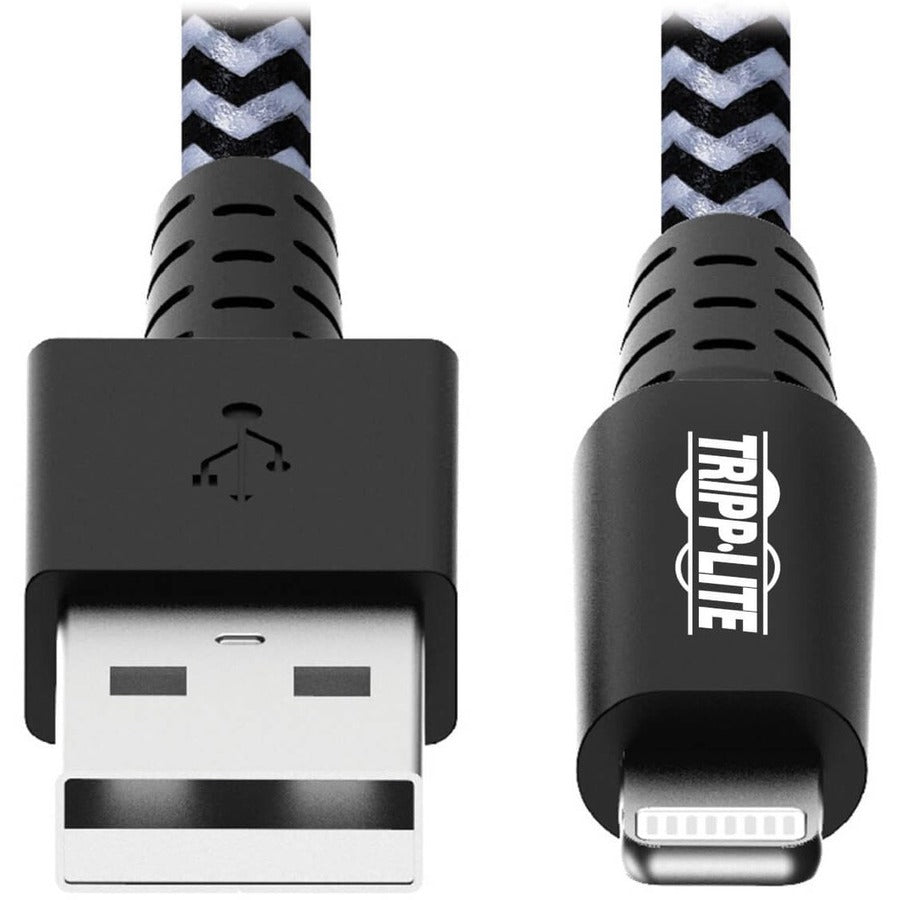 Eaton Tripp Lite Series Heavy-Duty USB-A to Lightning Sync/Charge Cable, MFi Certified - M/M, USB 2.0, 3 ft. (0.91 m)