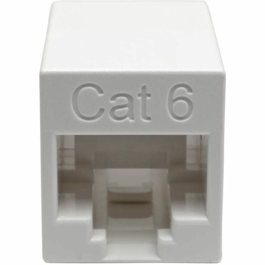 Eaton Tripp Lite Series Cat6 Straight-Through Modular Compact In-Line Coupler (RJ45 F/F), White, TAA