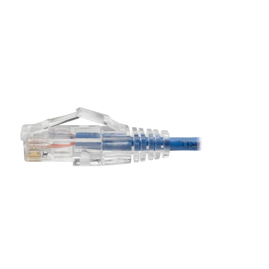 Eaton Tripp Lite Series Cat6 Gigabit Snagless Slim UTP Ethernet Cable (RJ45 M/M), PoE, Blue, 7 ft. (2.13 m)