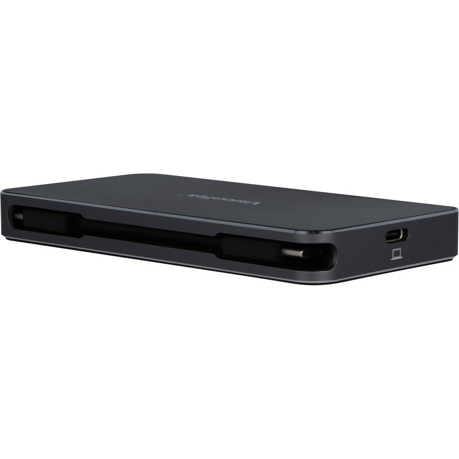 VisionTek VT200 USB-C Portable Dock - Dual Display - 100W Power Passthrough