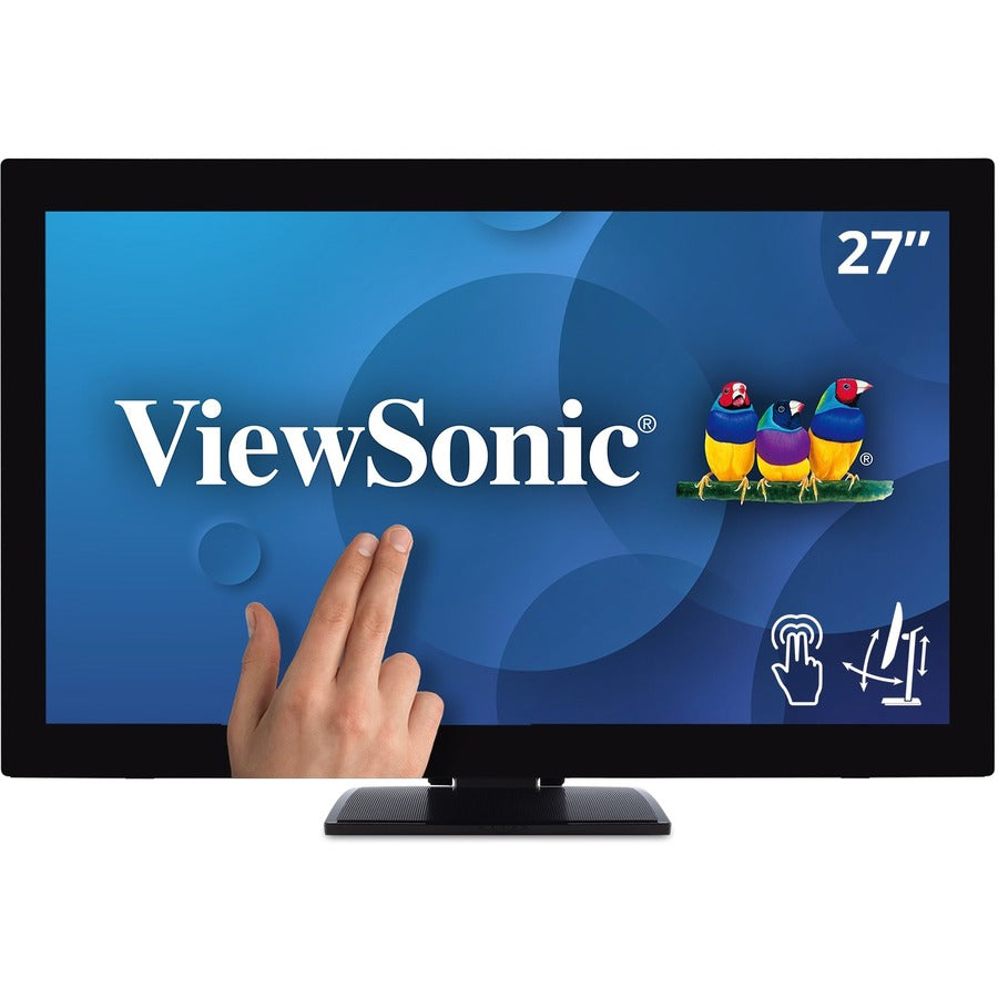 ViewSonic TD2760 27 Inch 1080p 10-Point Multi Touch Screen Monitor with Advanced Ergonomics RS232 HDMI and DisplayPort