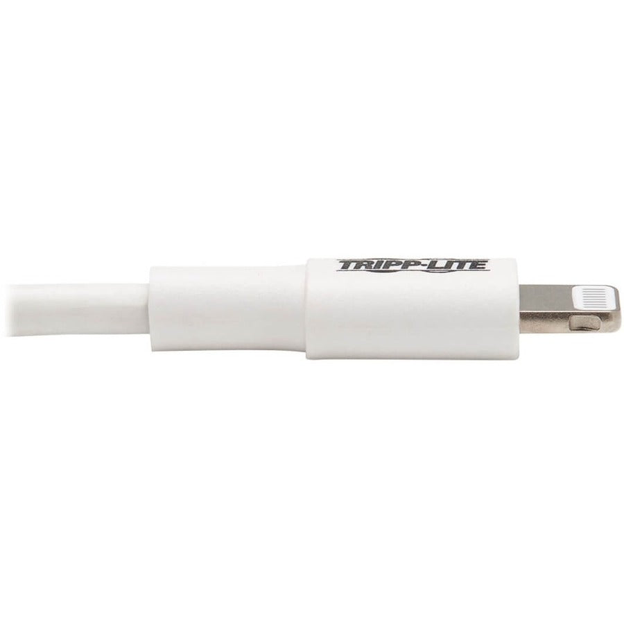 Eaton Tripp Lite Series USB-C to Lightning Sync/Charge Cable (M/M), MFi Certified, White, 3 ft. (0.9 m)