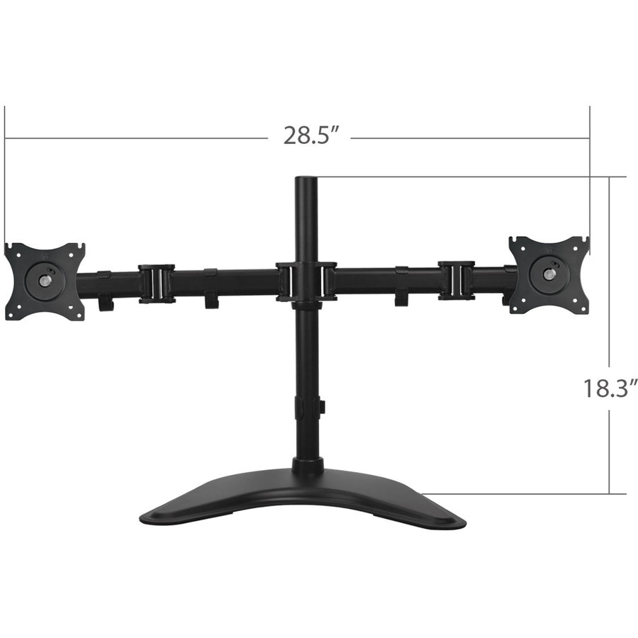 SIIG Articulated Freestanding Dual Monitor Desk Stand - 13