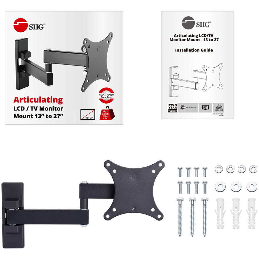 SIIG Articulating Full Motion LCD / TV Monitor Mount - 13