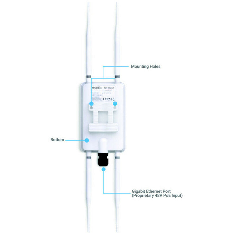 EnGenius EnTurbo ENH1350EXT IEEE 802.11ac 1.27 Gbit/s Wireless Access Point