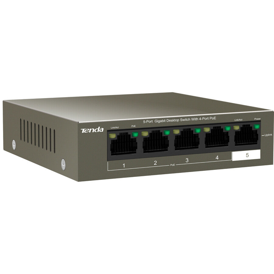 Tenda 5-Port Gigabit Desktop Switch with 4-Port PoE