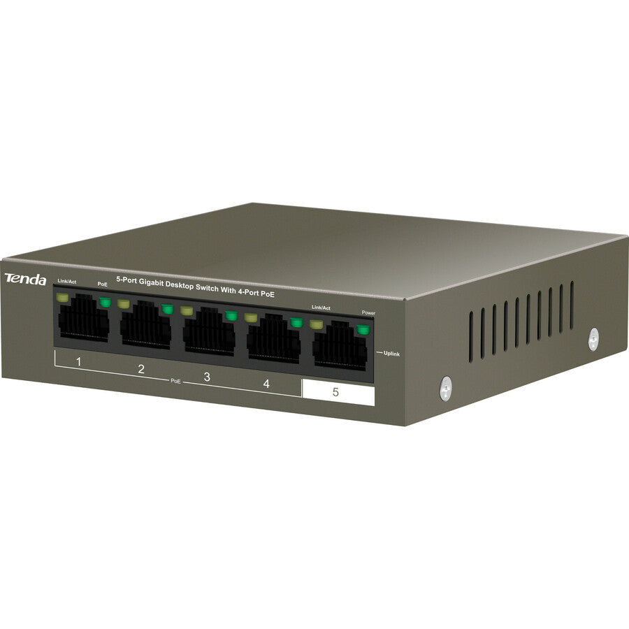 Tenda 5-Port Gigabit Desktop Switch with 4-Port PoE