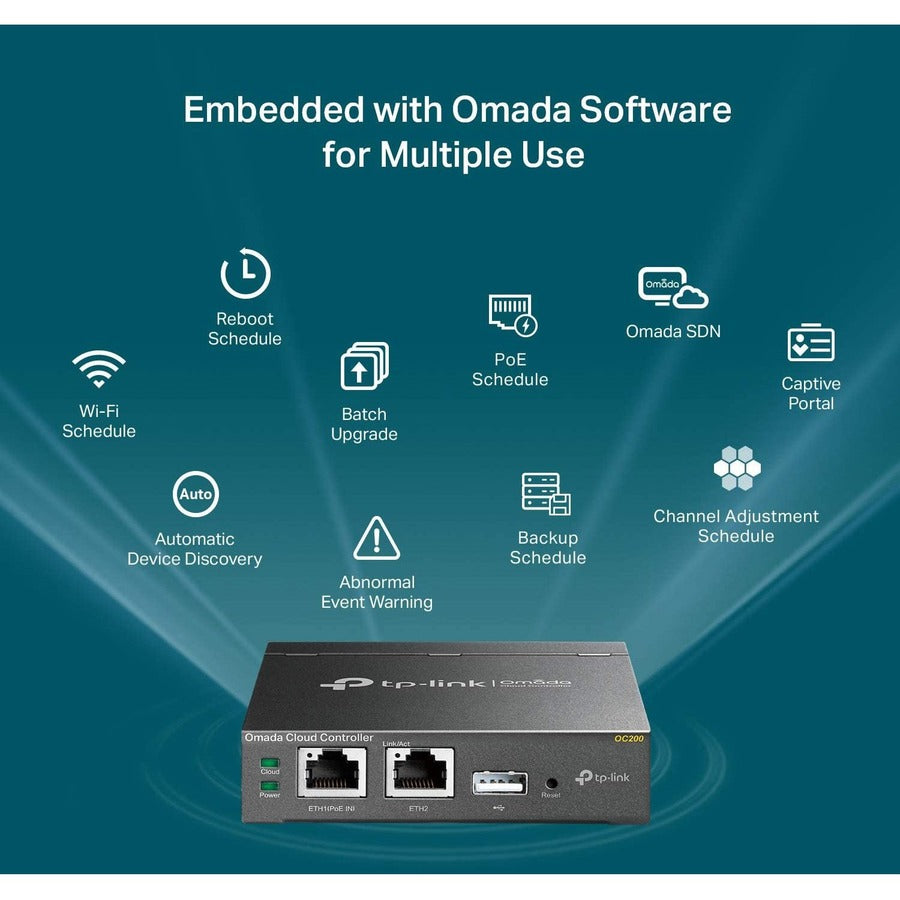 TP-Link OC200 - Omada Hardware Controller - Limited Lifetime Warranty