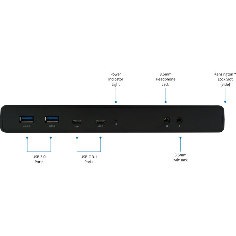 VisionTek VT4500 USB / USB-C Dual Monitor 4K Docking Station with 60W Power Delivery