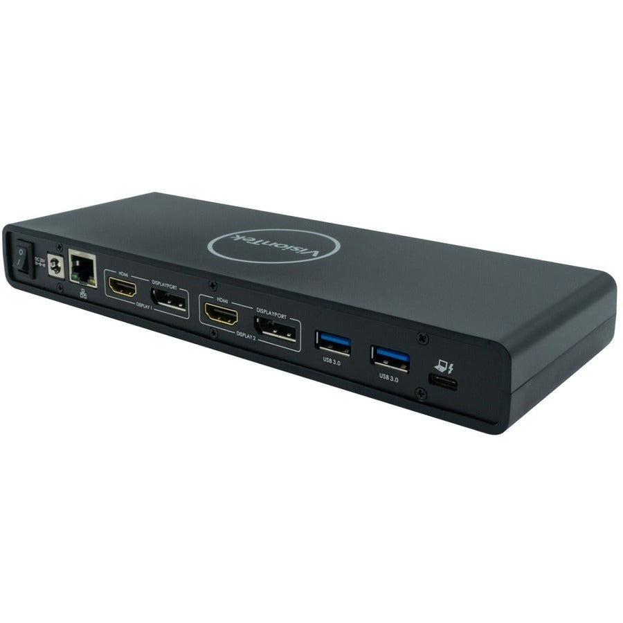 VisionTek VT4500 USB / USB-C Dual Monitor 4K Docking Station with 60W Power Delivery