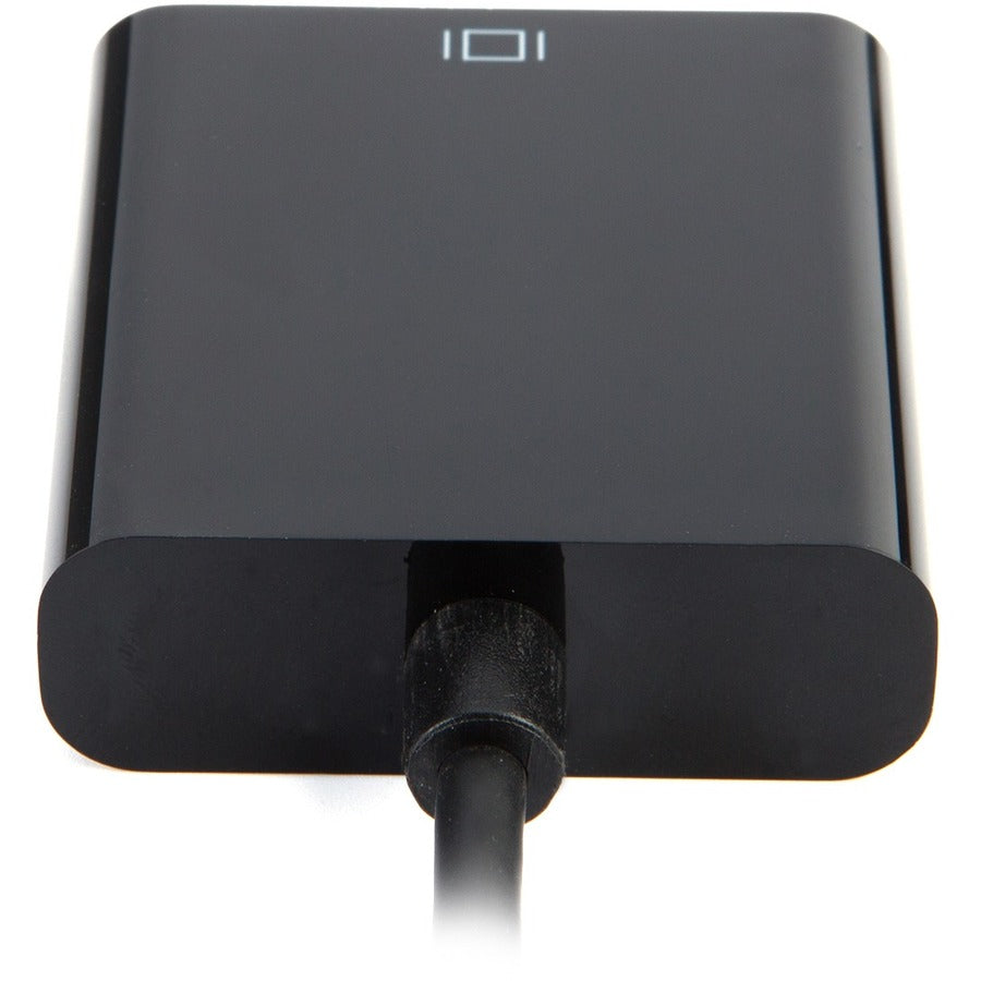 V7 Black USB Video Adapter USB-C Male to DVI-I Female