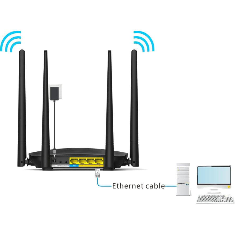 Tenda AC5 Wi-Fi 5 IEEE 802.11ac Ethernet Wireless Router