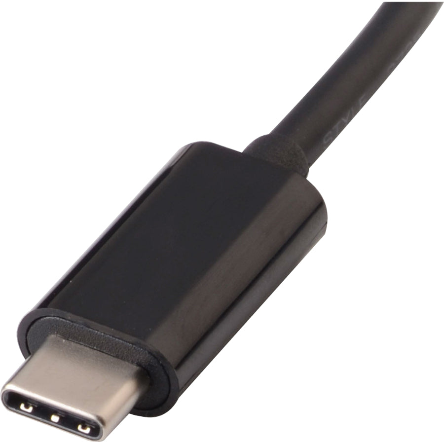 V7 Black USB Video Adapter USB-C Male to RJ45 Male