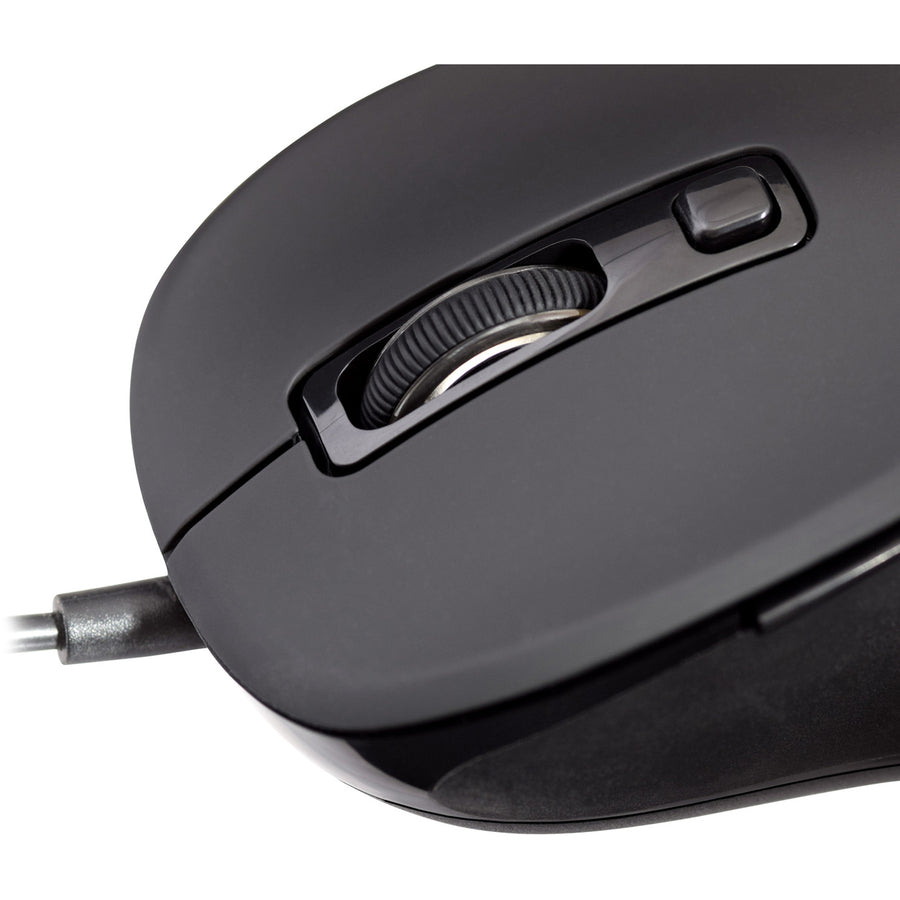 V7 MU300 PRO USB 6-Button Wired Mouse with Adjustable DPI - Black