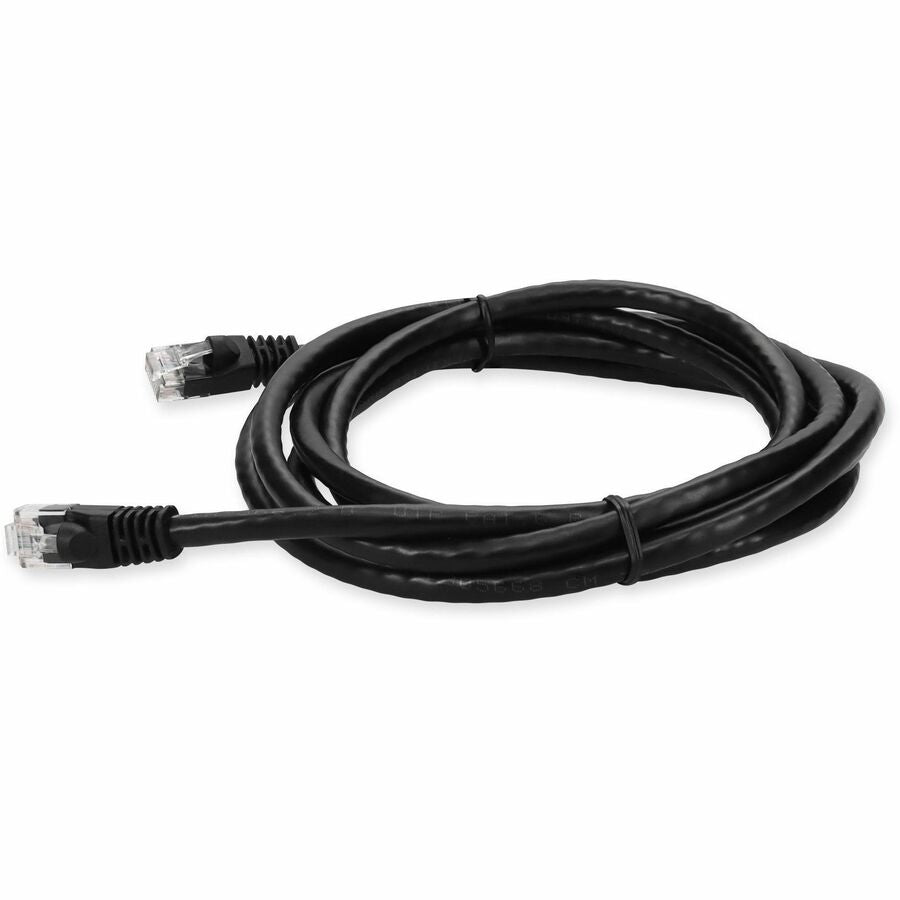 AddOn 10ft RJ-45 (Male) to RJ-45 (Male) Straight Black Cat6 UTP PVC Copper Patch Cable