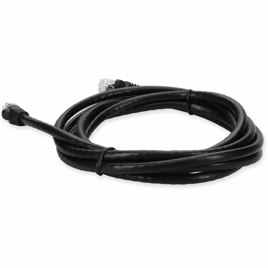 AddOn 10ft RJ-45 (Male) to RJ-45 (Male) Straight Black Cat6 UTP PVC Copper Patch Cable