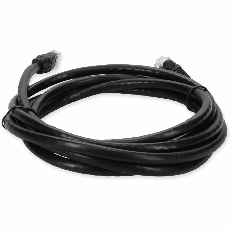 AddOn 10ft RJ-45 (Male) to RJ-45 (Male) Straight Black Cat6 UTP PVC Copper Patch Cable